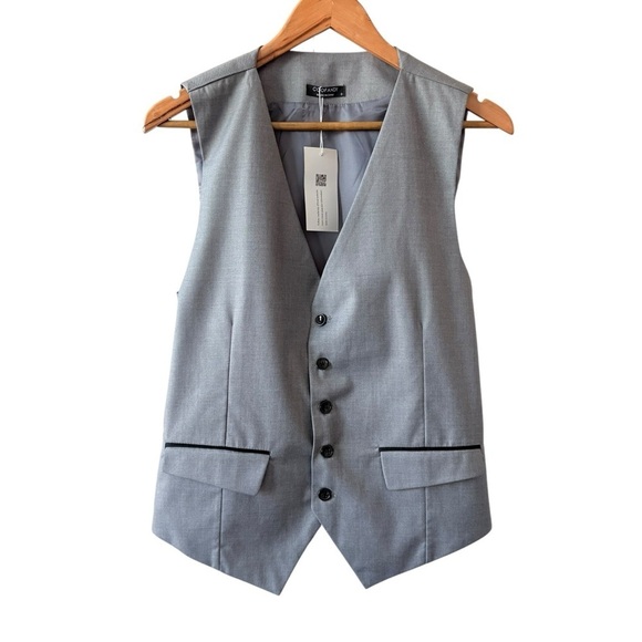 ☀️Coofandy Men's Gray Vest - Picture 1 of 11